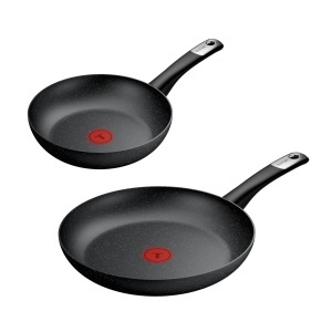 Set tigai Tefal Explore Stone G0119032 2428 cm Negru Antiaderent Rezistent la zgarieturi