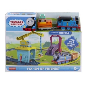Set tren Fisher-Price HDY58 Thomas Friends 18 piese cu locomotiva motorizata albastru - Img 6