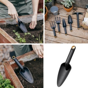 Set unelte gradinarit Fiskars 4 piese, Xact Unkrautstecher, Solid Kombihacke, Solid Blumenkelle, Solid Bypass-Gartenschere P121 - Img 6
