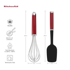 Set universal de coacere KitchenAid (2 bucati) - Rosu imperiu - Img 2