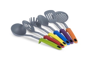 Set ustensile bucatarie Alpina 7 piese rezistent la temperaturi inalte suport rotativ - Img 2