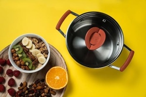 Set vase de gatit Tefal OptiSpace G721SD 13 piese otel inoxidabil compatibil inductie - Img 14