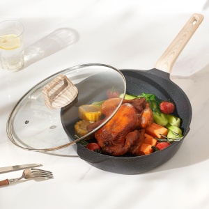 Set vase VEVOR 17 piese antiaderent pentru plite inductie culoare neagra - Img 8