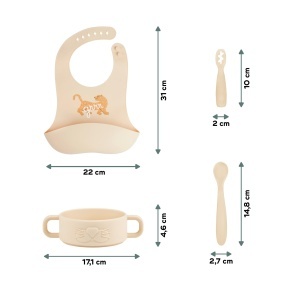 Set vesela pentru bebelusi Babymoov Mini Roar 4 piese silicon BPA-free spalat la masina - Img 7