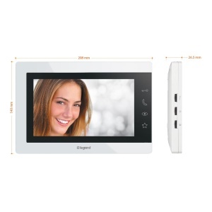 Set videointerfon Legrand EASYKIT 367915 monitor 7 inch camera cu unghi larg alb - Img 17