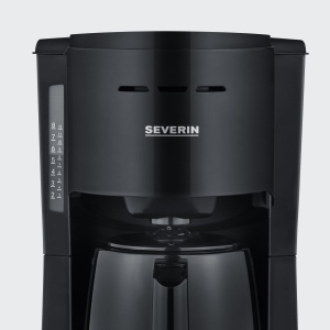 SEVERIN Aparat de cafea cu filtru cu ulcior termic, aparat de cafea pentru pana la 8 cani, aparat cu filtru atractiv cu ulcior de vid, negru, 1 litru, KA 9306 - Img 7