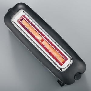 SEVERIN Prajitor de paine automat cu fante lungi, prajitor de paine automat cu atasament pentru chifle, din otel inoxidabil, pentru prajire, dezghetare si incalzire, 1.000 W, otel inoxidabil periat/negru, AT 2515 - Img 7