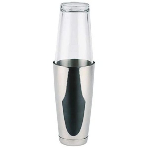Shaker Boston APS, 700 ml Becher 400 ml Glas, Inox Polished