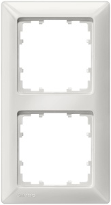 SIEMENS - Set complet de chei tubulare Siemens - 2 insertii tubulare SCHUKO si cadru cu 2 pliuri in alb titan, pentru montare incastrata, 5UB1511, 5TG2552-0 - Img 2