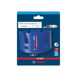 Sierra pentru gauri Bosch EXPERT Construction Material PC Plus, 121 mm, pentru materiale dure - Img 2