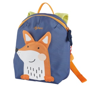SIGIKID 25225 Mini Rucsac Fox Rucsac pentru copii pentru cresa, cresa, excursii recomandate fetelor si baietilor de la 2 ani, Albastru/Portocaliu 29 cm