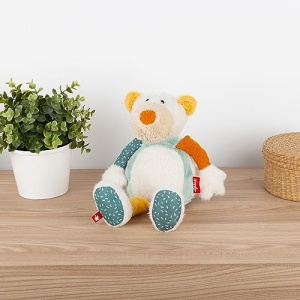 sigikid 43235 Jucarie de plus patchwork, multicolor/urs polar - Img 2