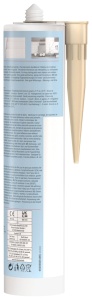 Silikon sanitare Fischer DSSA BG, 310 ml, culoare bej, ideal pentru baie si bucatarie - Img 2