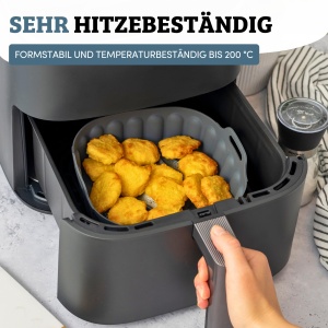 Silikonform pentru Friteuza cu Aer Cald Westmark Square Mini 18,5 x 18,5 cm - Img 6