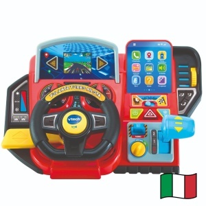Simulator de condus interactiv VTech Turbo cu LCD, pentru copii 3-8 ani
