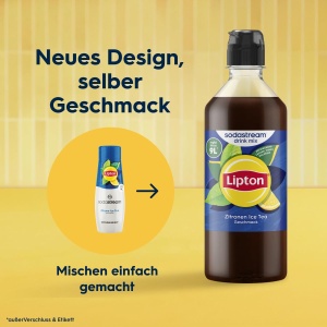 Sirop de bauturi SodaStream Lipton Ice Tea cu lamaie, 4 x 440 ml - Img 3