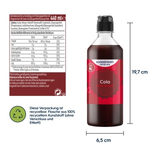 Sirop pentru bauturi Sodastream Cola, 4 x 440 ml, gust clasic - Img 5