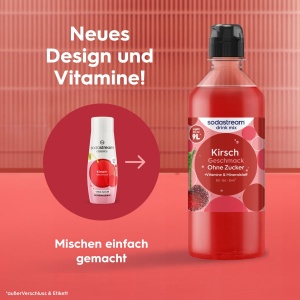 Sirop SodaStream pentru bauturi cu gust de cirese fara zahar, 4 x 440 ml - Img 3