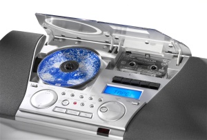 Sistem audio compact Karcher MC 6550N cu CD Player radio FM si functie de alarma argintiu - Img 3