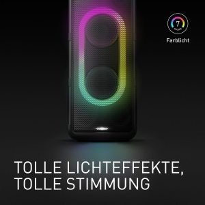 Sistem audio de inalta performanta Panasonic SC-TMAX45E-K cu Bluetooth, 1000W, iluminare integrata, USB, intrare optica pentru televizor, intrari pentru chitara si microfon pentru karaoke, negru - Img 7
