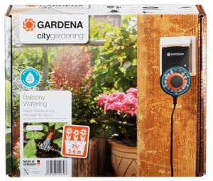 Sistem automat de irigare Gardena Balkon Bewasserung 1407-20 13 programe pentru pana la 6 m de jardiniere