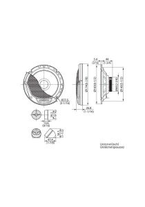 Sistem de componente Kenwood KFC-E170P de 170 mm cu 2 cai cu con woofer (putere de varf de 300 wati) - Img 2