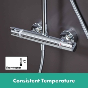 Sistem de dus hansgrohe Croma Select 280, 4 tipuri de jet, crom - Img 4