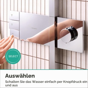 Sistem de dus hansgrohe Raindance Alive Q, 340x210 mm, Crom, EcoSmart - Img 5