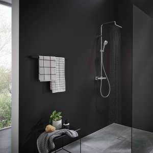 Sistem de dus hansgrohe Vernis Shape cu termostat, dus de ploaie 230x170 mm, crom - Img 8
