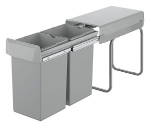 Sistem de sortare deseuri GROHE Blue 30 cm, 2 x 15 l, gri - Img 6