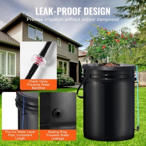 Sistem hidroponic DWC VEVOR EHW0008C, 8 x 20L, cu pompa de aer si accesorii - Img 4