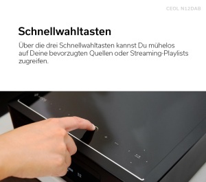 Sistem HiFi Denon CEOL N-12DAB, CD Player, Bluetooth, Alb - Img 6