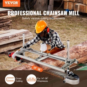 Sistem mobil de taiere lemn VEVOR 355-914mm otel galvanizat ajustabil - Img 4