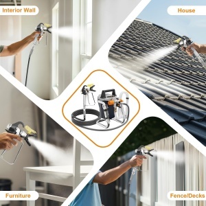 Sistem profesional de vopsire MAXXT Airless 1300W cu presiune reglabila si accesorii - Img 6