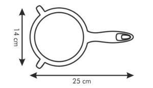 Sita de bucatarie Tescoma Presto, 14 cm, din otel inoxidabil - Img 2