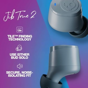 Skullcandy Jib True 2 Casti In-Ear Wireless 33 Ore Autonomie Functie Tile Gri - Img 4