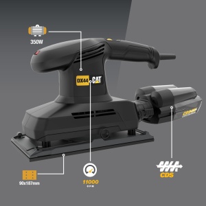 Slefuitor electric CAT DX44, 350W, 113x230 mm, 6000-11000 RPM - Img 8