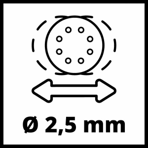 Slefuitor orbital Einhell TC-RS 425 E, 425 W, diametru 125 mm, cu absorbtie de praf - Img 7
