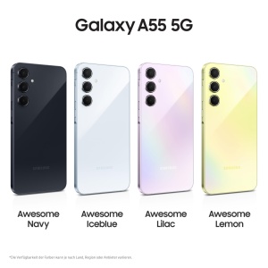 Smartphone Samsung Galaxy A55, 128 GB, 8 GB RAM, 50 MP, Galben Awesome - Img 2