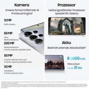 Smartphone Samsung Galaxy S25 Ultra, 12 GB RAM, 256 GB, Camera 200 MP, Negru Titan - Img 7