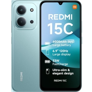 Smartphone Xiaomi Redmi 15C, 4GB RAM, 256GB, Verde Mint