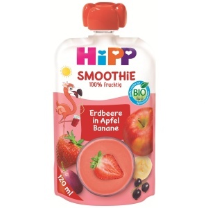 Smoothie Bio HiPP cu Fructe (6 x 120ml), snack sanatos pentru copii, glutenfree