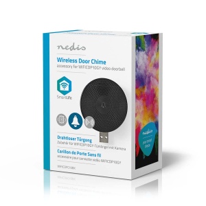 Sonerie Wireless NEDIS WIFICDPC10BK, USB, Negru, Compatibila cu Camera - Img 3