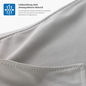 Sonnenschutz pentru copii reer ShineSafe, gri, UPF 50, cu sistem de prindere elastic - Img 9