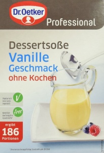 Sos de desert Dr. Oetker Professional, 1 kg, vanilie, fara gatire