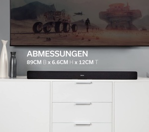 Soundbar Denon DHT-S216 Negru Subwoofer Integrat DTS VirtualX HDMI ARC Bluetooth - Img 5