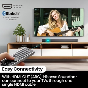 Soundbar Hisense HS214, 80W, Subwoofer Integrat, Bluetooth, Negru - Img 7