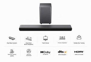 Soundbar TCL S55HE 2.1 cu Subwoofer Wireless, 220W, Dolby Atmos, Bluetooth 5.3 - Img 2