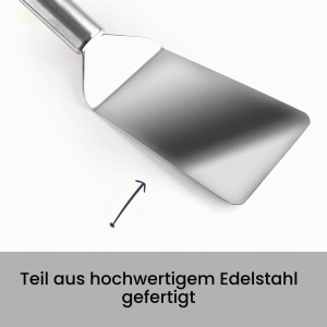 Spatula BBQ Lacor 60266 din otel inoxidabil, ergonomica, 28 cm - Img 5