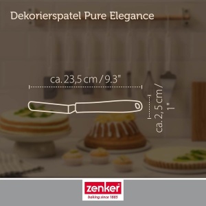 Spatula de decorare Zenker Pure Elegance 24 cm, inox, maner ergonomic - Img 2